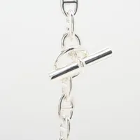【大人気】シェーヌダンクル デザイン ネックレス MMサイズ 37コマ シルバー □美品□マルジェラ期□ エルメス シェーヌダンクル MM
