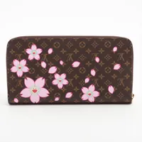 【新品未使用】ルイヴィトン 村上隆　財布ウォレット　桜　M13433 ヴィトン×村上隆 LV×TM ジッピーウォレット M13433 PVCxレザー