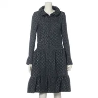 CHANEL - CHANEL♡極美品 新品未使用 ココボタン シルク トップス 34 シャネル ココボタン ウール×シルク ワンピース 34 レディース