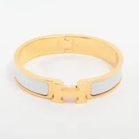 B様　美品☆エルメス　クリックH クラック　バングル　ピンク エルメス クリッククラック Hバングル バングル GP ピンク