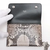 セリーヌ チェーンウォレット パイソン 人気◇CELINE バイカー チェーン ウォレット パイソン (CELINE