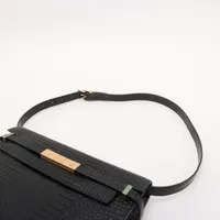限定品　M.U.L. ボディバッグ　喜平チェーン　ブラッククロコダイル型押し 楽天市場】【max10%offクーポン】クロコダイル ショルダーバッグ
