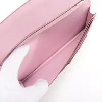 エルメス ベアンスフレ ヴォーエプソン 財布 ピンク シルバー