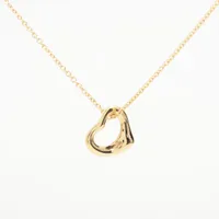ティファニー　オープンハート　750 YG 片方 ティファニー TIFFANY&Co. オープンハート ピアス K18 YG