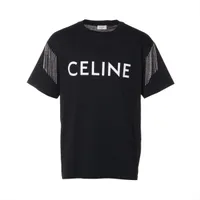 CELINE ブラック Tシャツ L 楽天市場】セリーヌ CELINE クルーネックTシャツ ブラック