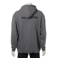 バレンシアガ☆スエットパーカー☆グレー杢☆XS BALENCIAGA（バレンシアガ）パーカー グレー サイズ:L メンズ