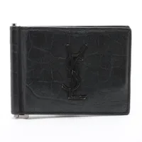 サンローランクロコ SAINT LAURENT サンローラン クロコ型押し 長財布