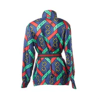 Gucci Horsebit Silk Jacket S Ladies' Multicolor 743005 Belt