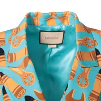 GUCCIグッチ テーラードジャケット レディース　イエロー　42 GUCCIグッチ テーラードジャケット レディース イエロー 42