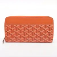 GOYARD　ゴヤール　マティニョン　二つ折り財布　PVCレザー　オレンジ 60864-d3_7a1b6fea-dc95-444d-