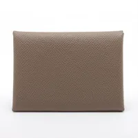 ◇エルメス◇カルヴィ/デュオ/ヴォーエプソン/コインケース/シルバー金具 エルメス カルヴィ デュオ ヴォーエプソン コインケース