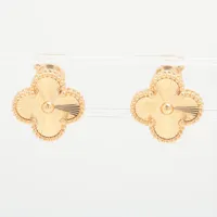 値下げしました！ヴィンテージアルハンブラ ギヨシェ ピアス 広尾店】ヴァンクリーフ＆アーペル ヴィンテージ アルハンブラ