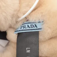 PRADA プラダ シュシュ ファー ベージュ 1IF131 【公式通販】