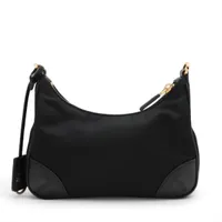 【超極美品】PRADA プラダ BN2282 テスートナイロン×レザー ブラック プラダ テスート ナイロン×レザー 2WAYハンドバッグ ブラック