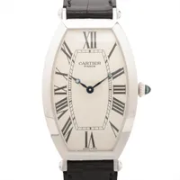 カルティエ マストタンク ヴェルメイユLM 925×社外革 手巻き
