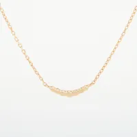 アクセサリー otti MOON SETTING DIAMOND NECKLACE 0.1ct(2ZN2064)K18 ネックレス