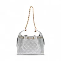 シャネル マトラッセ キャビアスキン チェーンショルダーバッグ 巾着