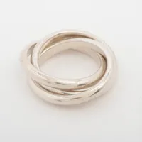 オールドティファニー トリニティ リング シルバー 925 12号 NP6fe Tiffany & Co. - 極美品 オールドティファニー トリニティ