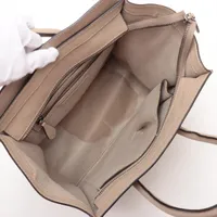 CÉLINE ラゲージマイクロショッパー　ベージュ　レザー　美品 セリーヌ ラゲージ マイクロショッパー レザー ハンドバッグ