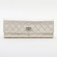 シャネル マトラッセ 2.55 レザー ジュエリーケース シャンパンゴールド シャンパンゴールド金具 22番台