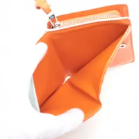 ロエベ アナグラム レザー コンパクトウォレット ブルー