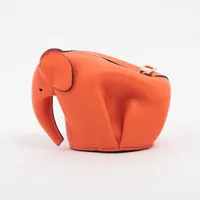 ✨️美品✨️ ロエベ アナグラム コインケース シボ革 型押し レザー ベージュ ✨️美品✨️ ロエベ アナグラム コインケース シボ革 型押し