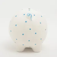 ティファニー ピギーバンク 貯金箱 陶器 ホワイト×ブルー A3807534
