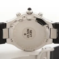 カルティエ クロノスカフ21 W10125U2 SS SS×ラバー QZ 黒文字盤