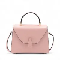 クレージュ ロゴ レザー ハンドバッグ ピンク A3271874｜中古