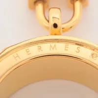 HERMES エルメス スカーフリング ケリー ゴールド色 オレンジ HERMES エルメス スカーフリング ケリー ゴールド色 オレンジ