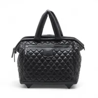 【激レア限定品】CHANEL シャネル　コココクーン　キャリーバッグ【全面本革】 シャネル コココクーン ナイロンxレザー キャリーケース