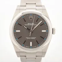 ロレックス オイスターパーペチュアル 114300 SS SS AT グレー文字盤 あまりごま3