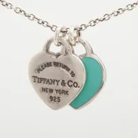 ティファニー　リターントゥハート ダブルハート　ダイヤ　ネックレス　750 rg 楽天市場】ティファニー ネックレス tiffany 22309307