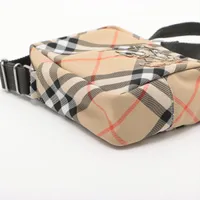 【未使用品】　バーバリーロンドン　ポーチ　パーティバッグ　ホースロゴ　キャンバス BURBERRY - バーバリー ノバチェック シャドーホース