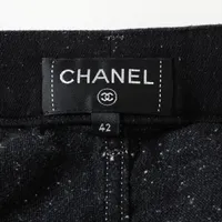 CHANEL レディース　42 デニム どんなトップスにも合う♡】CHANEL デニム ドット パンツ