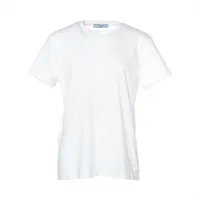 PRADA◆Tシャツ/L/コットン/ホワイト/DNA604// Prada logo-embossed Cotton T-shirt | White | FARFETCH