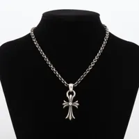 クロムハーツ スモールCHクロス Wベイル ネックレス 925 57.1g