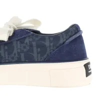 上質スエードとジャガード☆Dior☆ネイビーブルーB33 スニーカー B33 Spin Sneaker Navy Blue Dior Oblique Jacquard and Navy