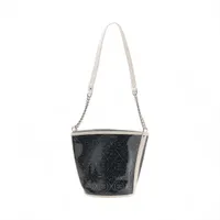 CHANEL 難あり　パテントレザー　アイコン　シルバー　ショルダーバッグ シャネル ココマーク ビニールxパテントレザー チェーン