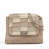 ◆美品◎CHANEL シャネル ムートン ショルダーバッグ チョコバー　スエード 665e20c6ba67b.webp