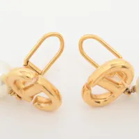 Dior cd navy ピアス パール ゴールド DIOR CD NAVY ピアス メタル & レジンパール☆国内発送☆ (Dior