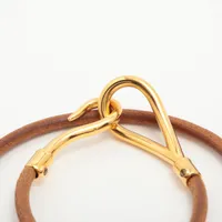 HERMES ジャンボ ブレスレット レザー キャメル GP 楽天市場】エルメス ジャンボチョーカー 2重巻 ブレスレット