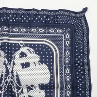 ☆フリルがエレガントな華やかさ☆【Hermes】スカーフ70 紺 エルメス スカーフ シルク ネイビー カレ70 BRIDES DE GARA