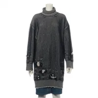 MM6 24AW ウール ニットワンピース S レディース ブラック