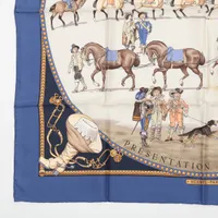 エルメス カレ 90 PRESENTATION DE CHEVAUX 馬の