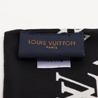 ヴィトン スカーフ モノグラム バッグ ノベルティ　ブラック LOUIS VUITTON ルイヴィトン スカーフ カレ モノグラム