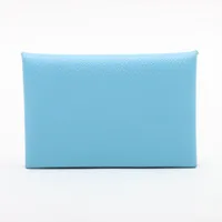 美品 エルメス カルヴィ エプソン ネイビー ブルー カードケース C刻印 箱 HERMES - 未使用品◎HERMES エルメス カルヴィ ディープブルー