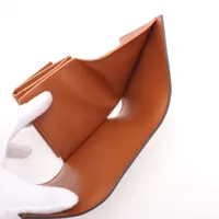 CELINE トリフォールドウォレット 16 ブラウン CELINE セリーヌ 三つ折り財布 スモール トリフォールド