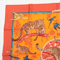 エルメス カレ90 tendresse feline 野生の優しさ スカーフ シルク