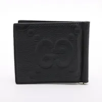 【極美品】プラダ マネークリップ ロゴ シボ レザー ブラック 黒色 imgrc0187239719.jpg